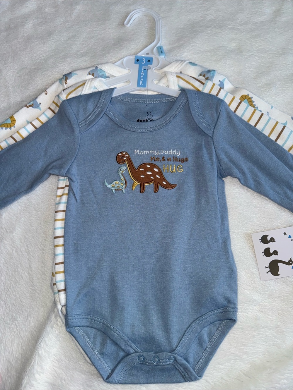 Baby boy long sleeve onesie pack of 3. Brand new